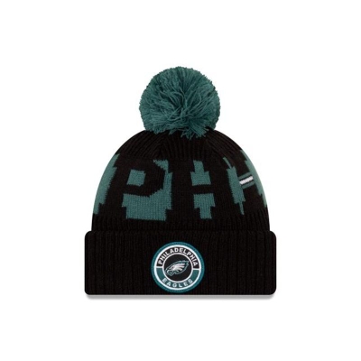 Green Philadelphia Eagles Hat - New Era NFL Cold Weather Sport Knit Beanie USA6915427